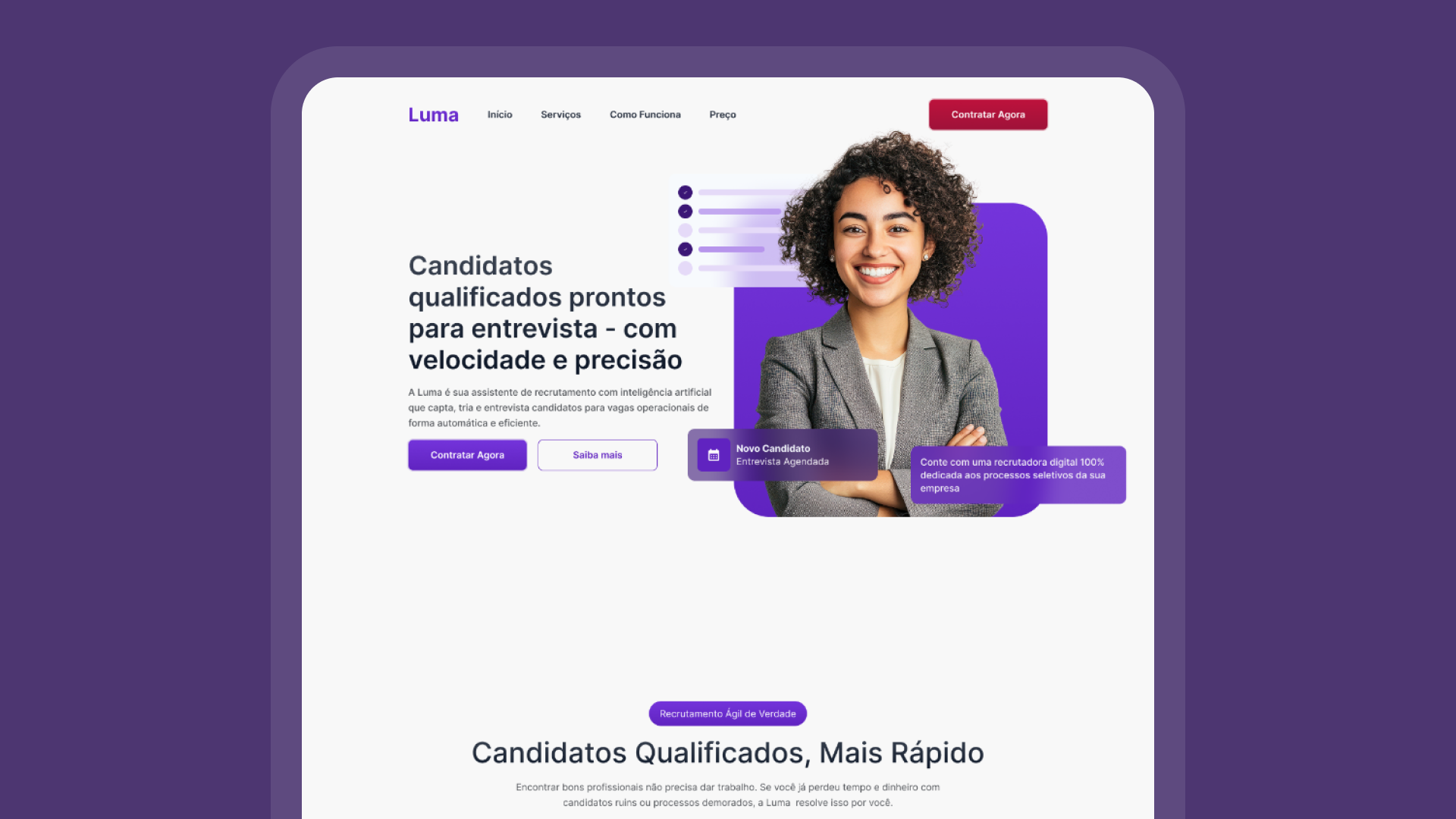 Luma - Sistema de gestão para candidatos
